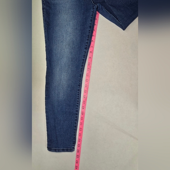 Blue Spice Skinny Mid-rise Dark Wash Stretch Denim Women's Jeans Size 13 - Picture 10 of 11